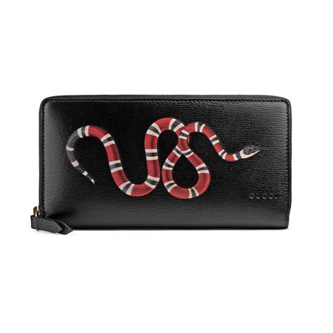 gucci zip around wallet snake|Gucci wallet snake review.